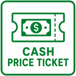 Ticket - Cash Price