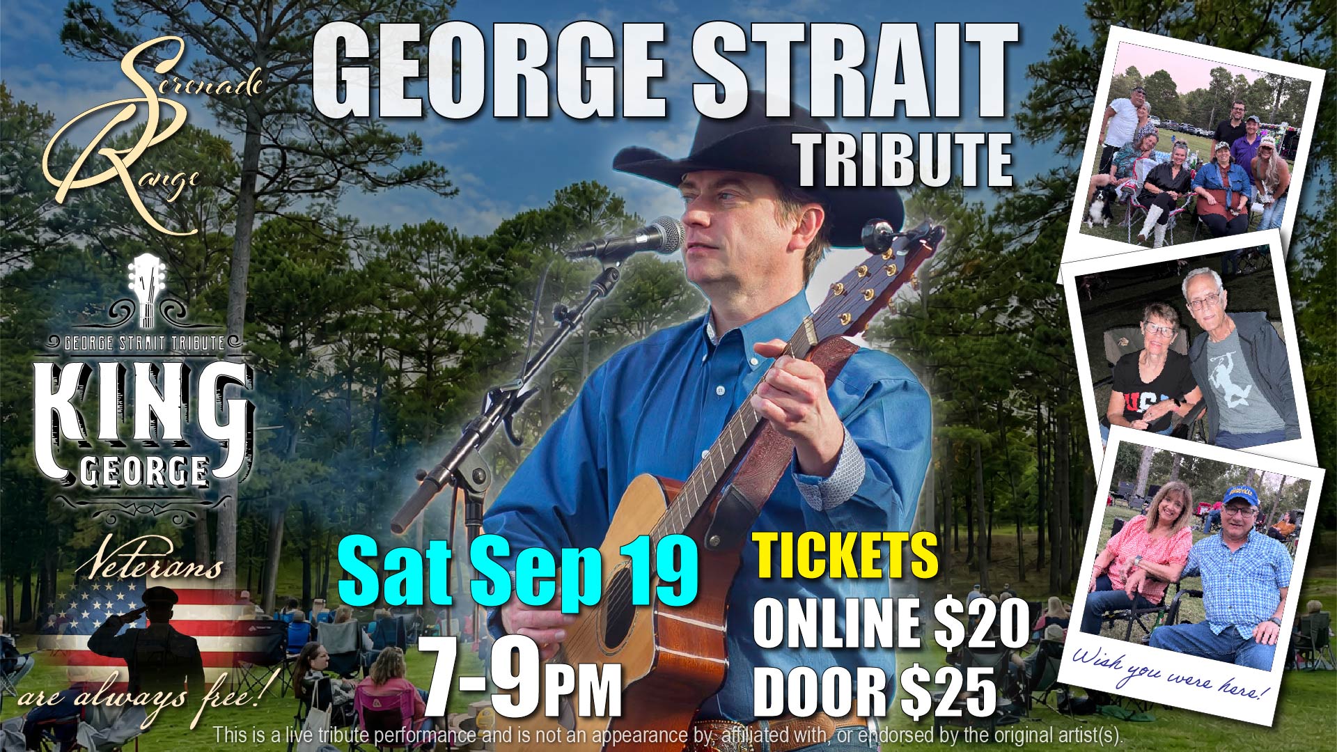 George Strait tribute: King George at Serenade Range September 19, 2026