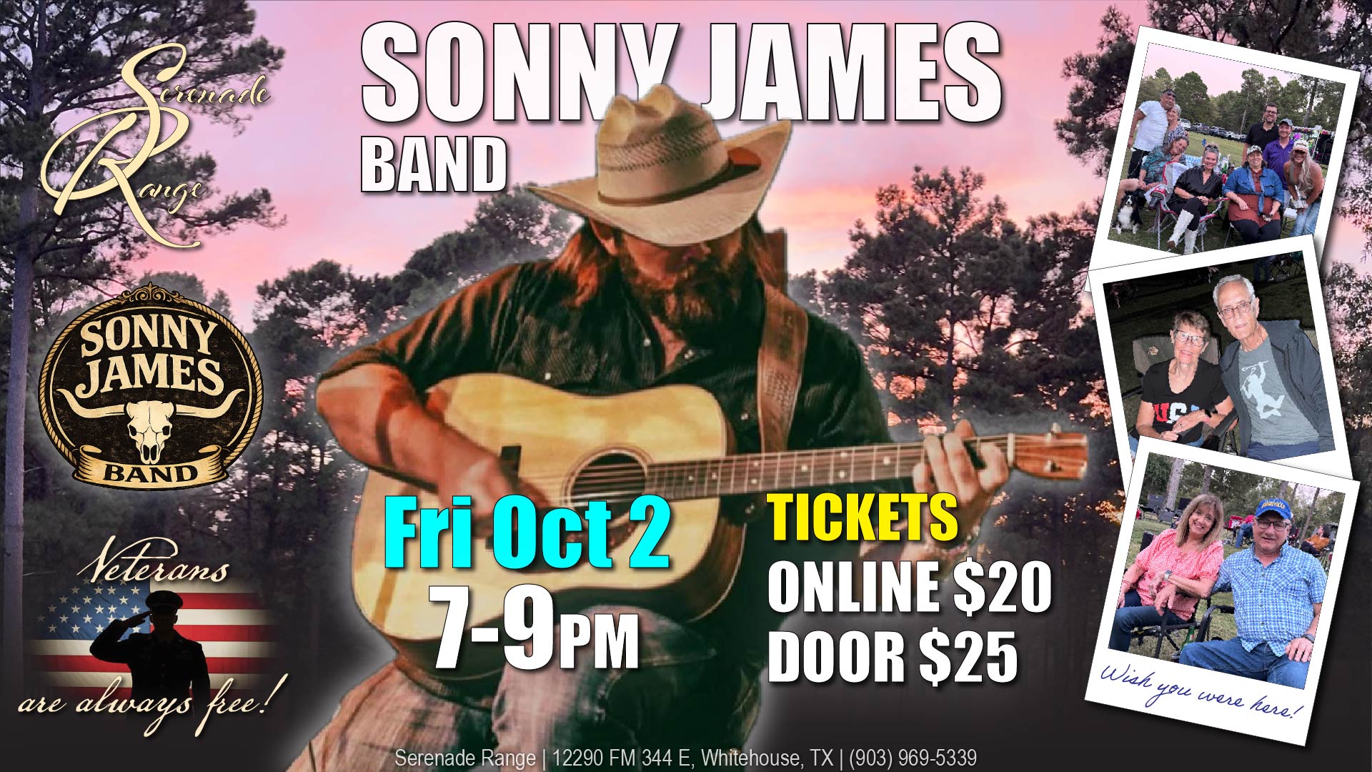 Sonny James Band Friday October 2nd, 2026